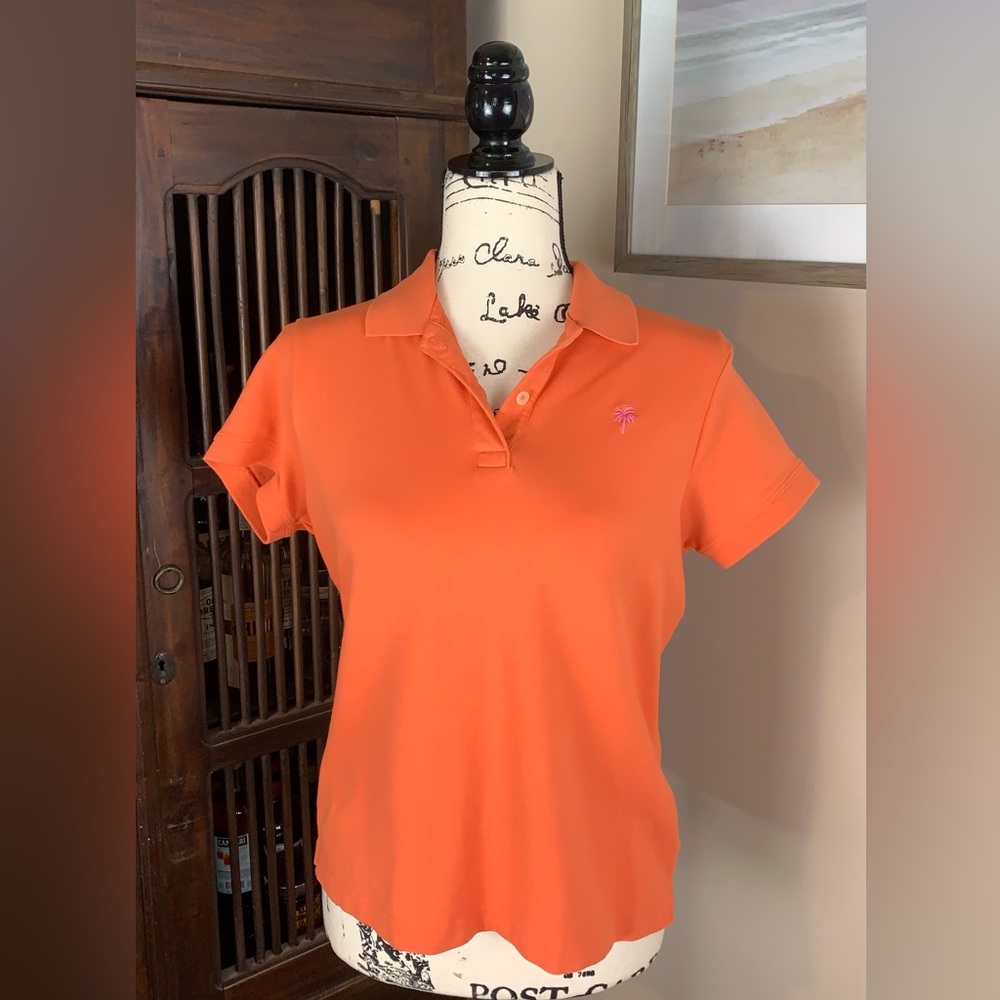 Vintage Lilly Pulitzer Orange Cotton Polo